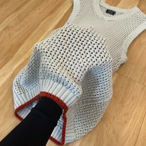 White Zara knit vest top